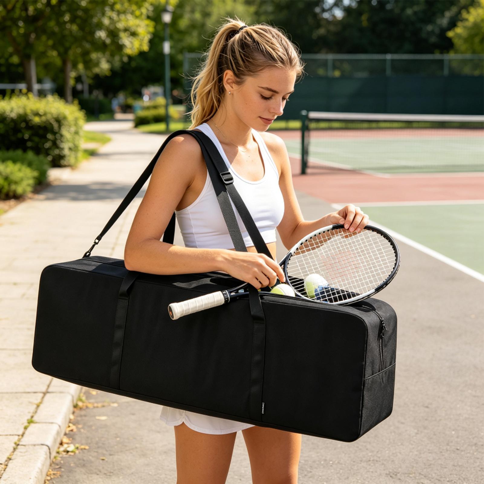 Badminton Outdoor - Pickleball File Çantası, Katlanabilir File Sistemli,
