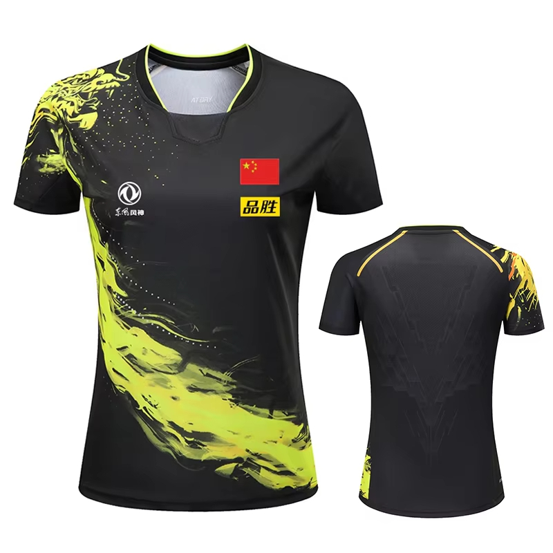 Badminton Outfit - Çin ejderha masa tenisi baskılı tişört
