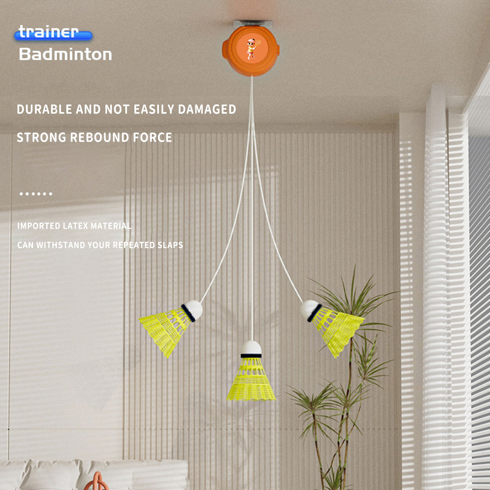 Otomatik Geri Çekilebilir Badm - Badminton Rebound Trainer incelemesi ve fiyatı